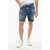 DSQUARED2 Pac-Man Denim Shorts Marine With Embroidery Blue