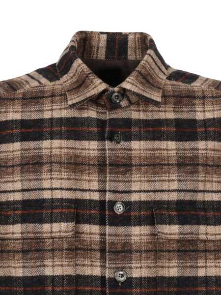Camasi casual XACUS SHIRT Brown Barbati (BM 19238133) 3