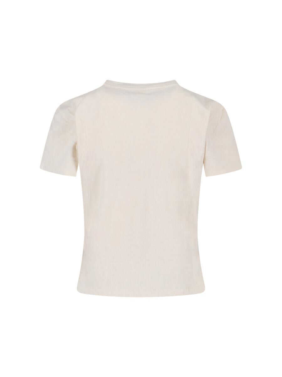 Topuri RE/DONE Re/Done T-Shirts And Polos WHITE Femei (BM 19238325) 2