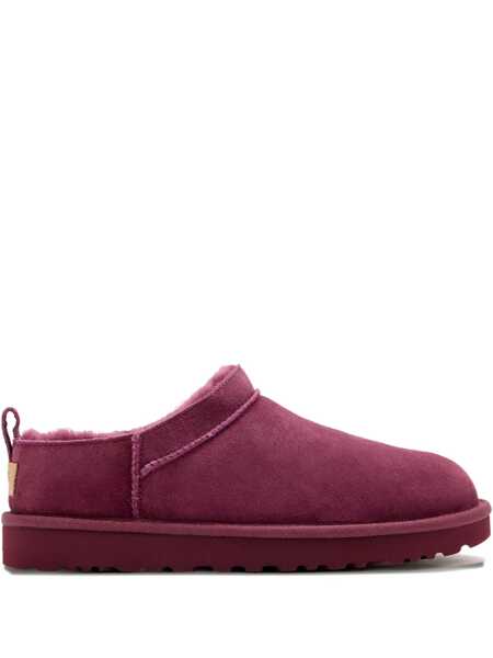 Bocanci UGG Classic Micro Bordeaux Ankle Boots With Logo Embossed In Suede Woman Red Femei (BM 19238655) 1