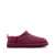 UGG “Classic Micro” Bordeaux Ankle Boots With Logo Embossed In Suede Woman Red