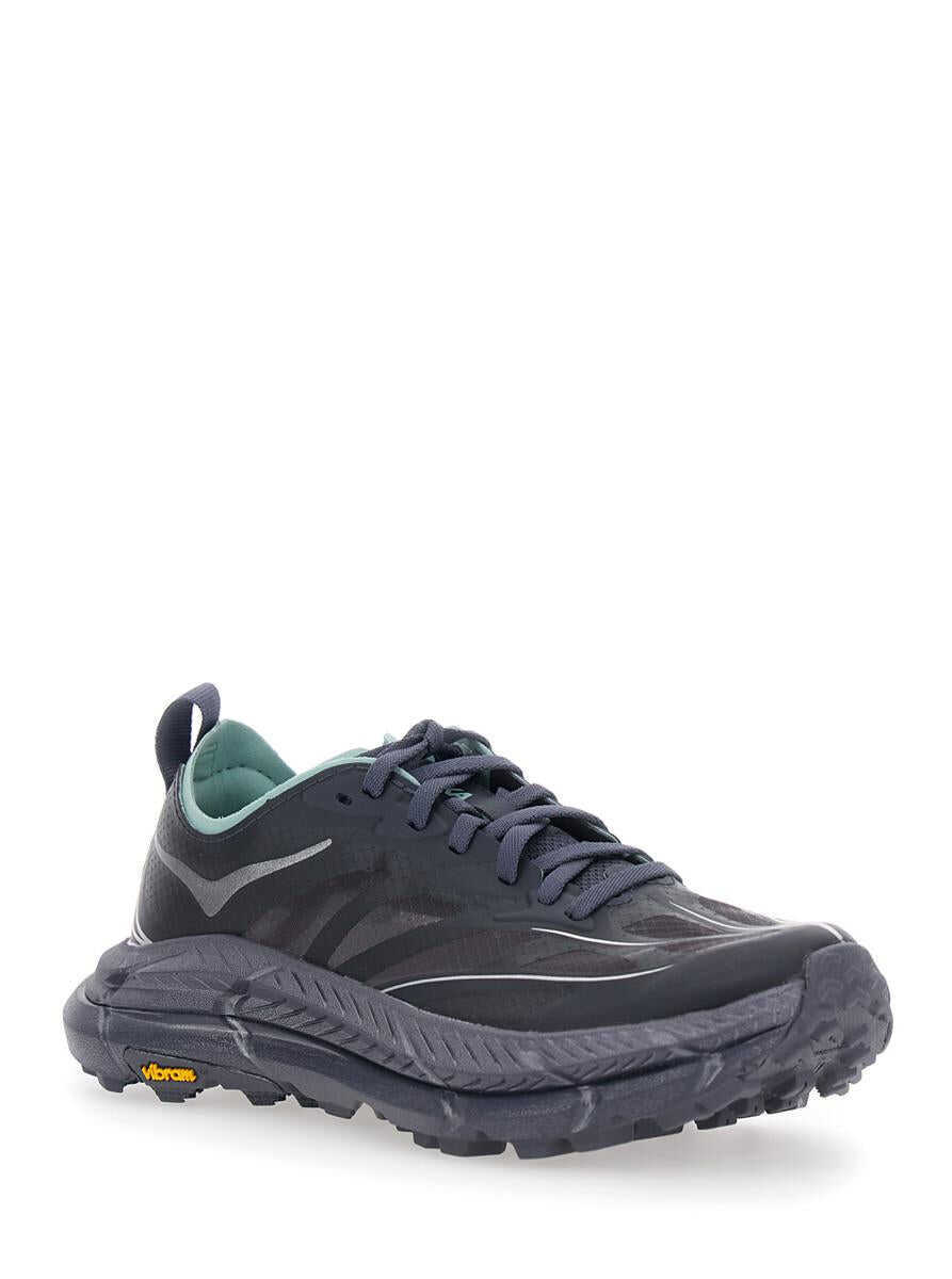 Sneakers Hoka One One Mafate Speed 4 Lite Grey Low Top Sneakers With Mesh Panels In Tech Fabric Unisex GREY Femei (BM 19238664) 2