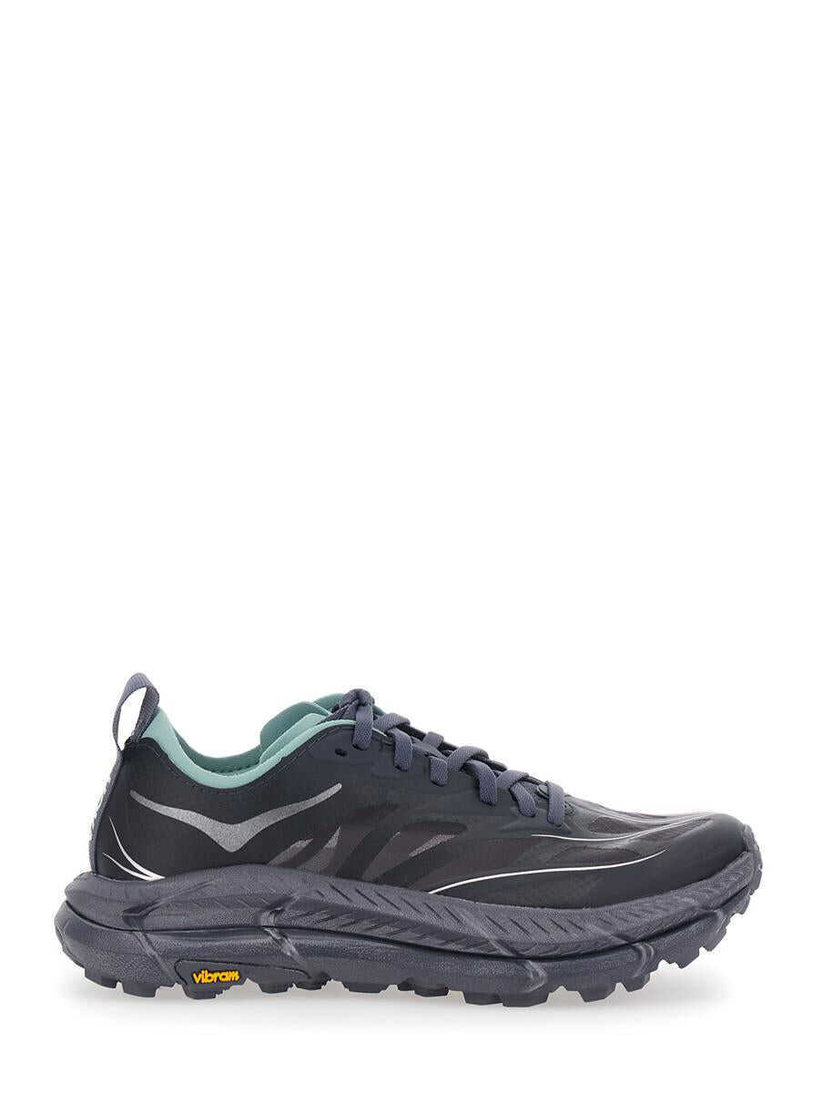 Sneakers Hoka One One Mafate Speed 4 Lite Grey Low Top Sneakers With Mesh Panels In Tech Fabric Unisex GREY Femei (BM 19238664) 1