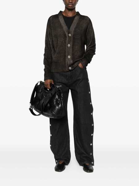 Cardigane AVANT TOI Avant Toi Wool And Cashmere V-Necked Cardigan BROWN Femei (BM 19238961) 2