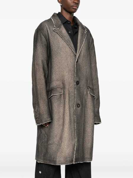 Paltoane AVANT TOI Avant Toi Wool Single-Breasted Coat BROWN Femei (BM 19238973) 3