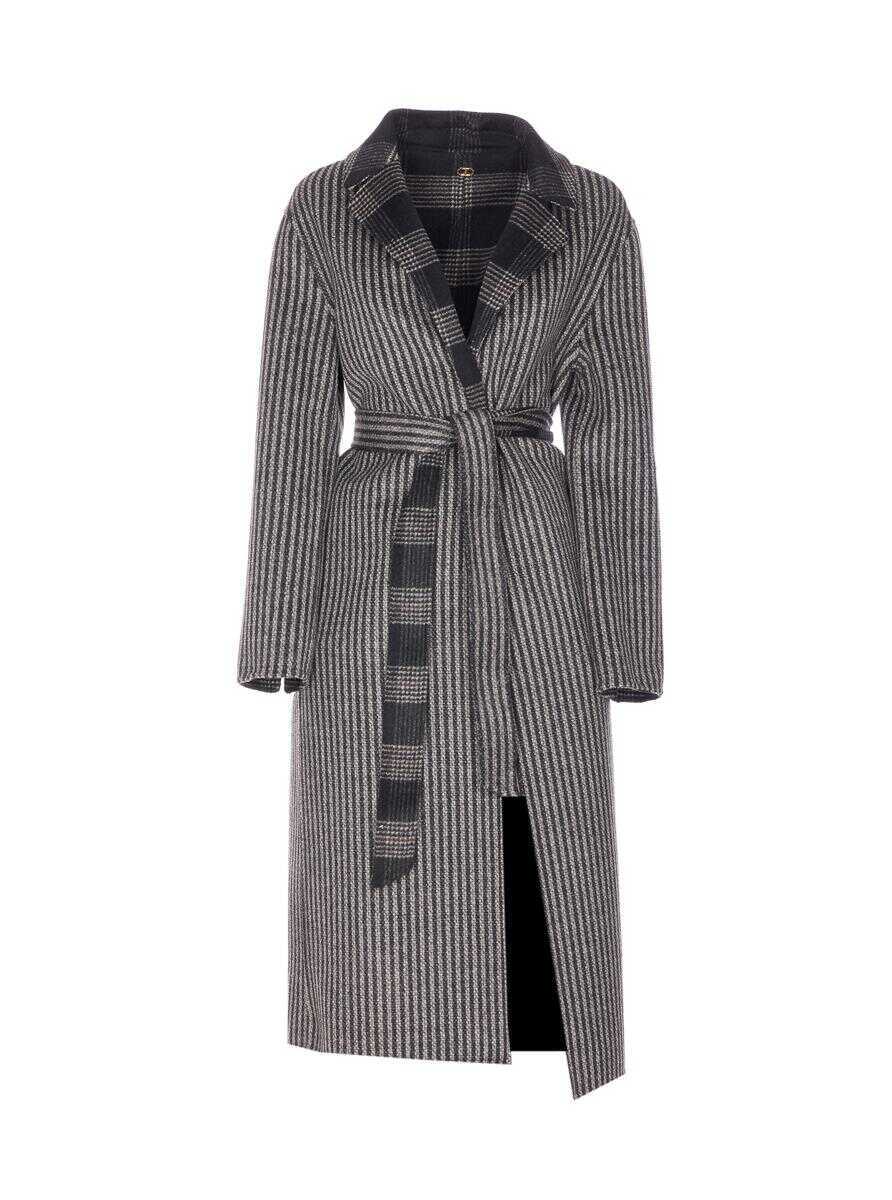 Paltoane TWINSET Twinset Coats GREY Femei (BM 19240005) 4