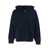 Roberto Collina Blue Sweatshirt With Drawstring Hood And Dropped Shoulders In Wool Man BLUE