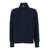 Roberto Collina Blue Jacket With High Neck And Front Zip Closure In Wool And Cashmere Blend Man BLUE