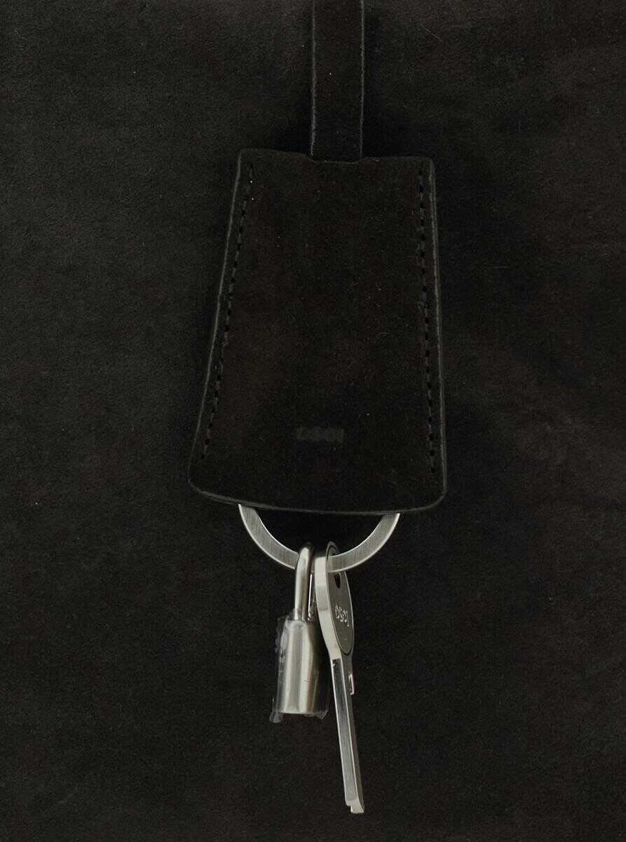 Genti de mana OSOI Shell Brot Large Brown Shopper With Two Handles And Key Pendant In Suede Woman BROWN Femei (BM 19240122) 3