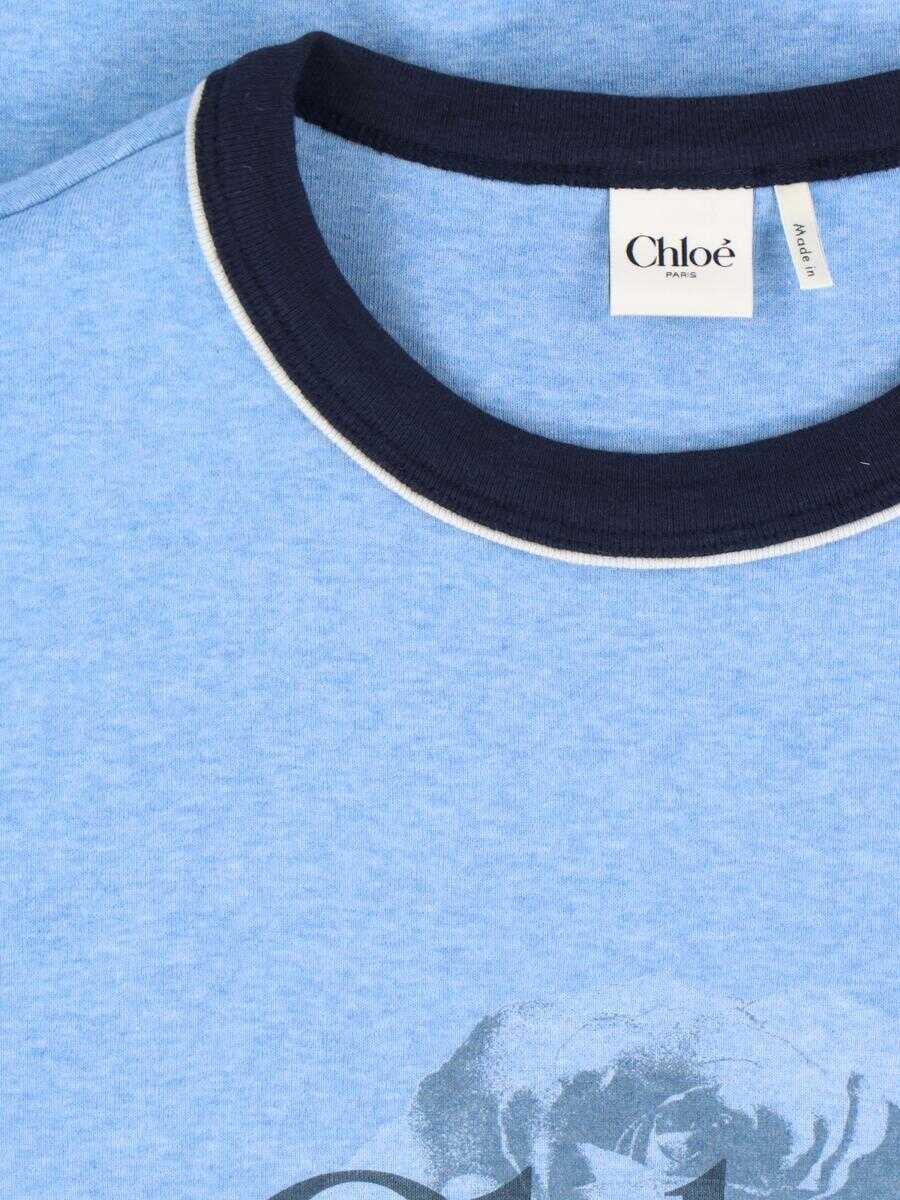 Topuri Chloe Chlo T-Shirts And Polos BLUE Femei (BM 19240185) 3