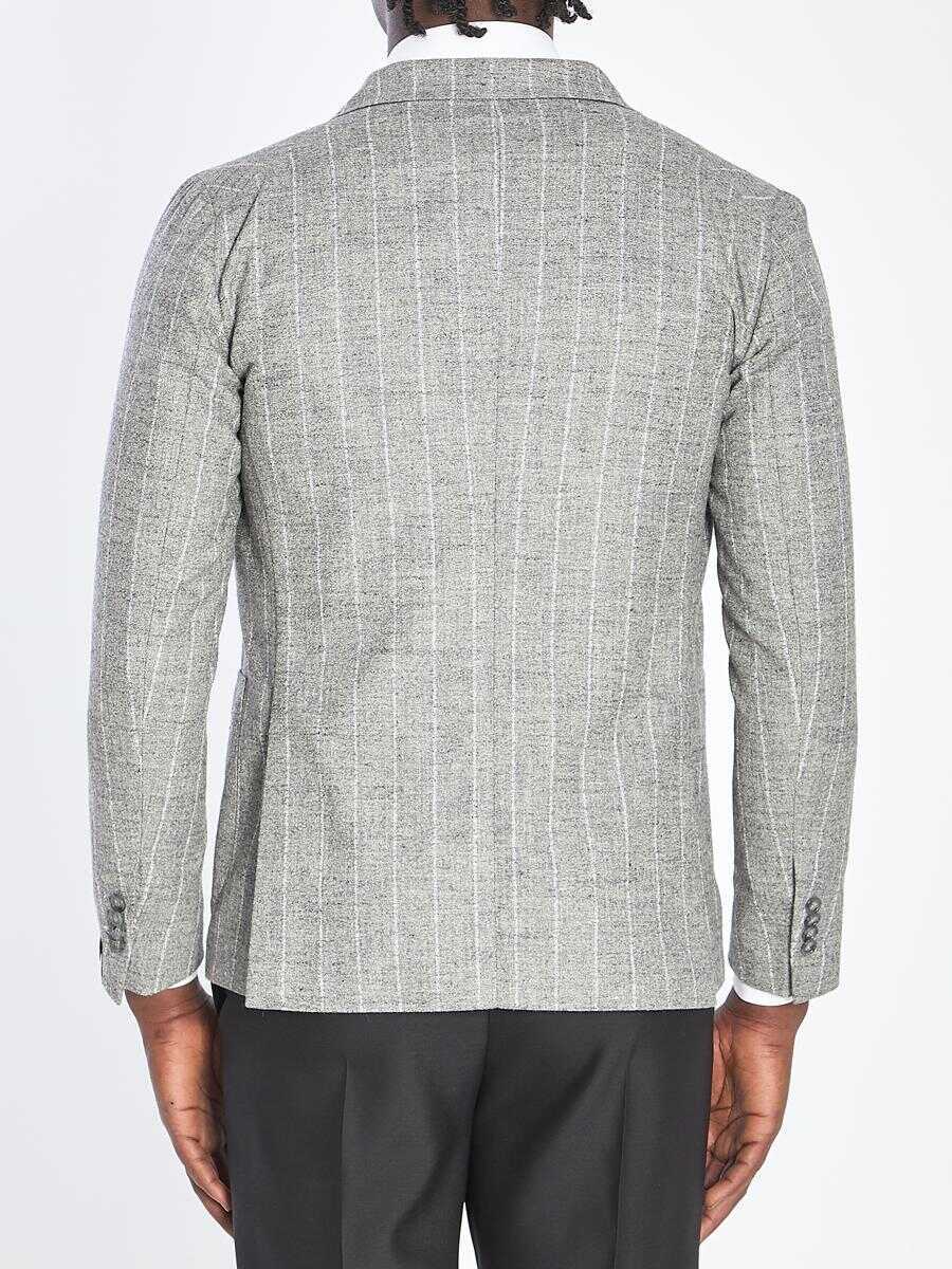 Sacouri Tagliatore Montecarlo Double-Breasted Jacket GREY Barbati (BM 19240323) 4