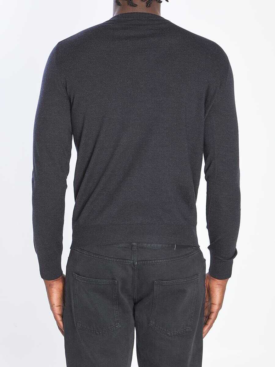 Pulovere Fendi Ff Pullover In Virgin Wool GREY Barbati (BM 19240398) 4