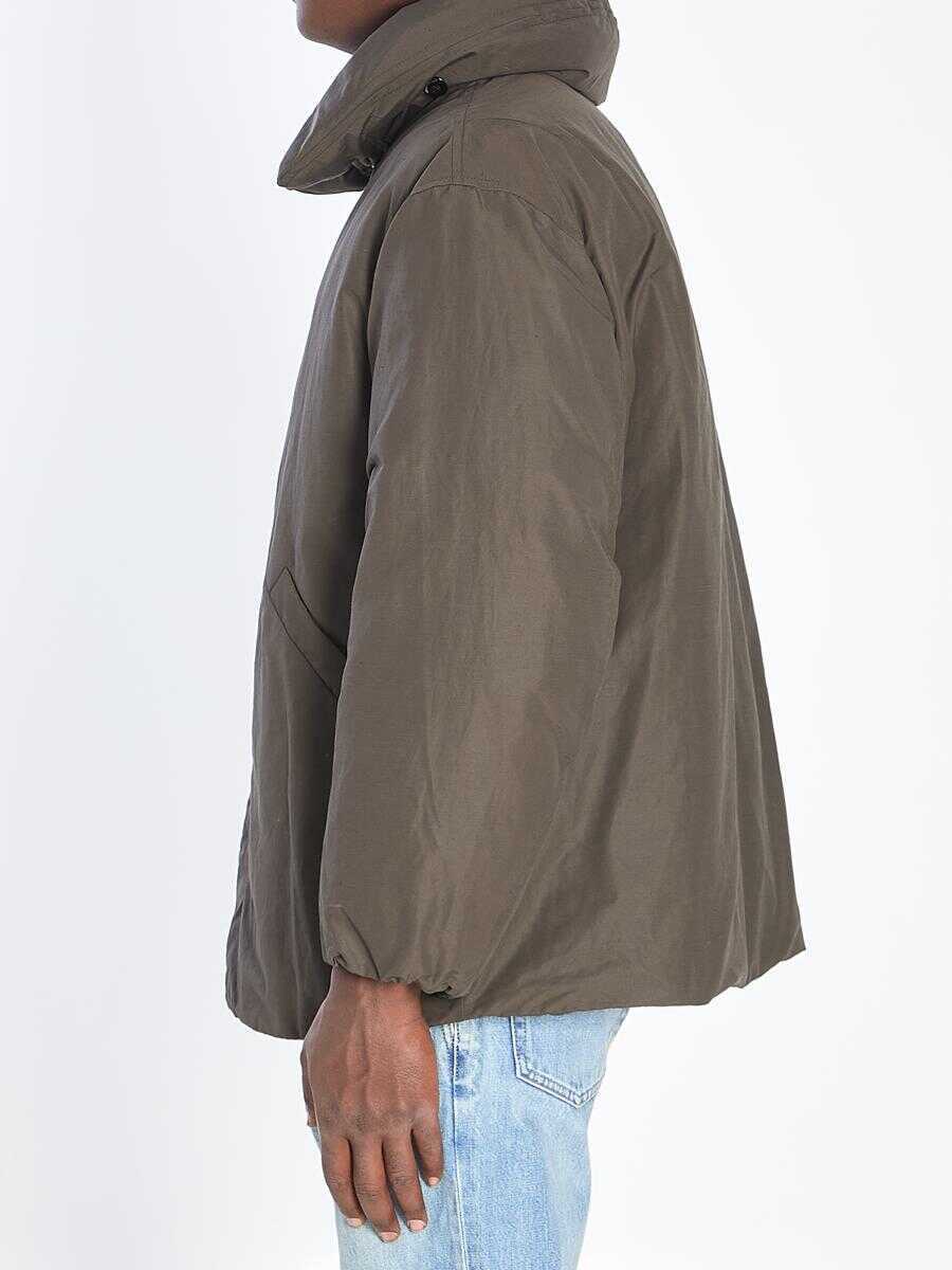 Bomber jacket LEMAIRE Padded Bomber Jacket BROWN Barbati (BM 19240410) 3