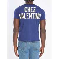 Tricouri Valentino Garavani pentru Barbati - Tricouri Valentino Garavani Chez Valentino Garavani T-Shirt BLUE Barbati (BM 19240449) - B-mall.ro