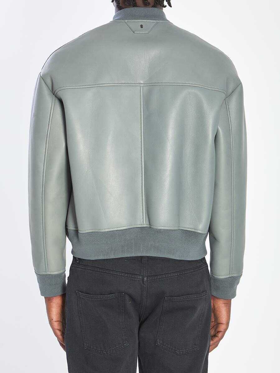 Bomber jacket Salvatore Santoro Bomber Jacket In Plong Nappa Leather GREY Barbati (BM 19240638) 4