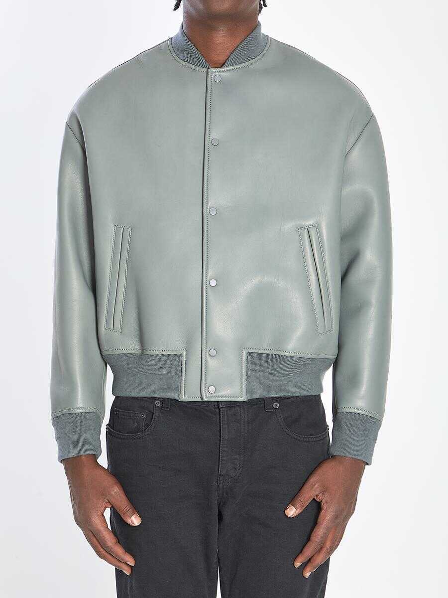 Bomber jacket Salvatore Santoro Bomber Jacket In Plong Nappa Leather GREY Barbati (BM 19240638) 1