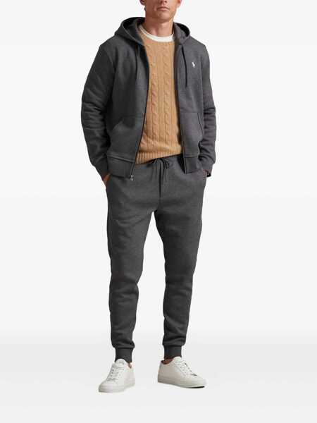 Pulovere Ralph Lauren Grey Sweatshirt With Drawstring Hood And Pony Embroidery On The Front In Cotton Blend Man GREY Barbati (BM 19240830) 2