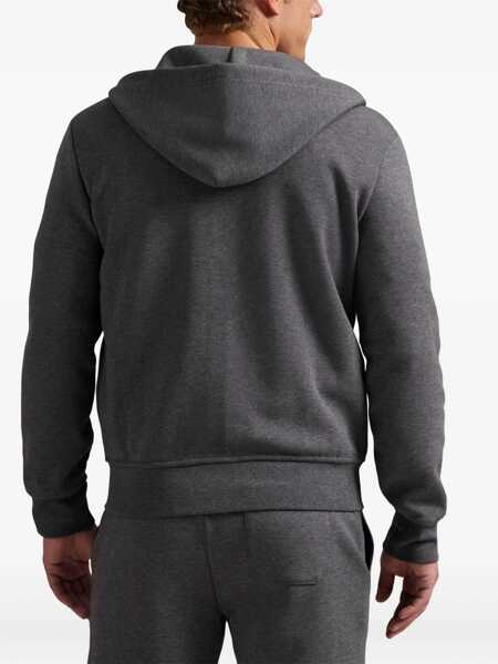 Pulovere Ralph Lauren Grey Sweatshirt With Drawstring Hood And Pony Embroidery On The Front In Cotton Blend Man GREY Barbati (BM 19240830) 4