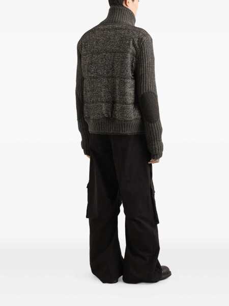 Geci Dolce & Gabbana Dolce & Gabbana Houndstooth Knit Jacket GREY Barbati (BM 19241829) 3