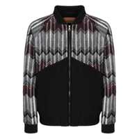Bomber jacket Missoni Wool-Blend Bomber Jacket With Zigzag Insert Barbati
