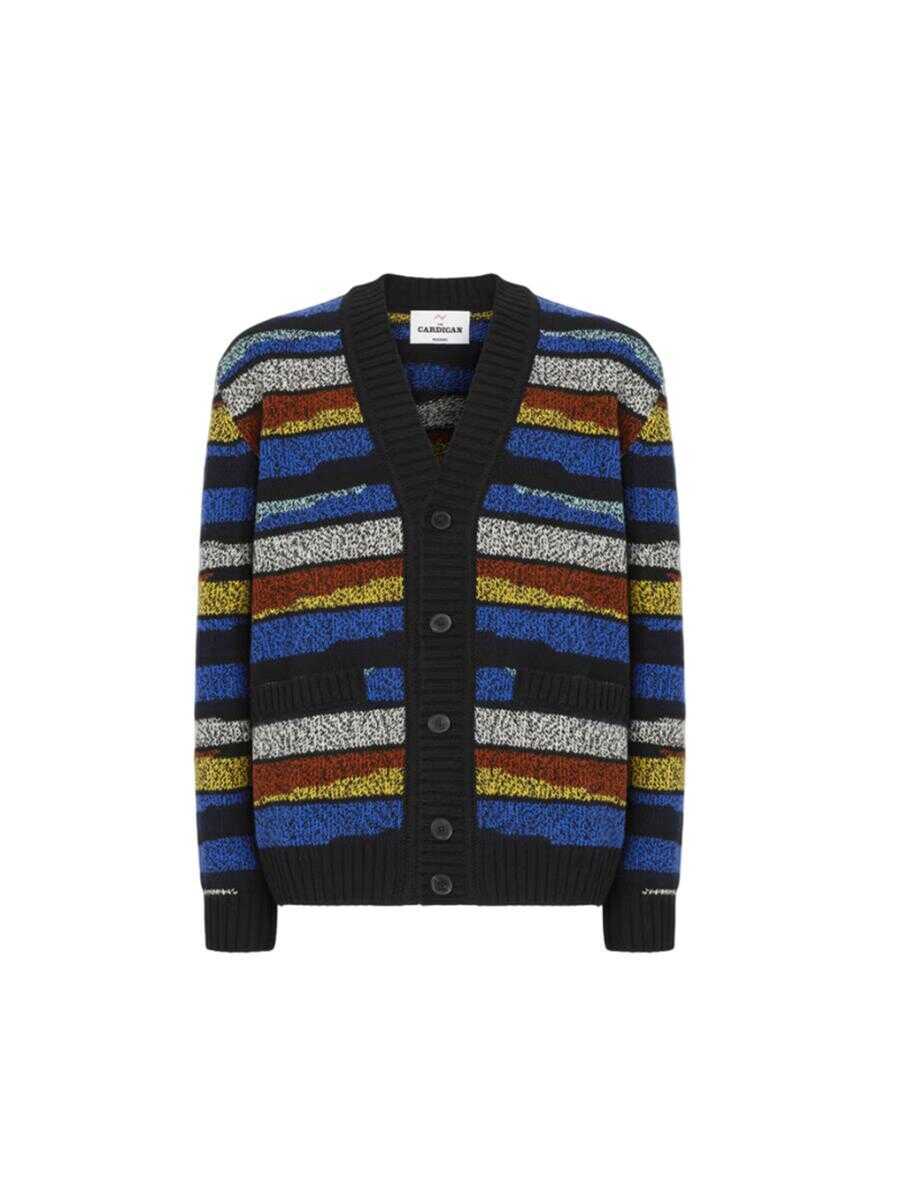 Cardigane MISSONI BEACHWEAR Missoni The Pure Wool Cardigan With Intarsia MULTICOLOUR Barbati (BM 19241892) 1