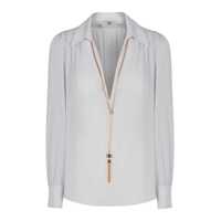 Topuri Elisabetta Franchi Elisabetta Franchi Shirt In Georgette With Necklace