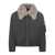 AMI Paris AMI Paris Ami Alexandre Mattiussi Bomber Jacket With Grey Shearling Collar GREY
