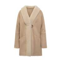 Paltoane Loulou De Saison Beige Sheepskin Coat Loulou De Saison Femei