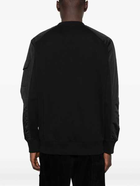 Pulovere Moncler Moncler Sweatshirt In Cotton Blend Black Barbati (BM 19243368) 4