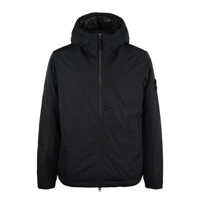 Geci Stone Island Blue Hooded Padded Jacket Barbati