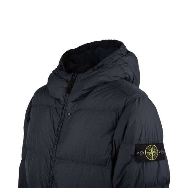Geci de iarna Stone Island Stone Island Blue Recycled Lightweight Nylon Reps Hooded Down Jacket BLUE Barbati (BM 19243995) 3