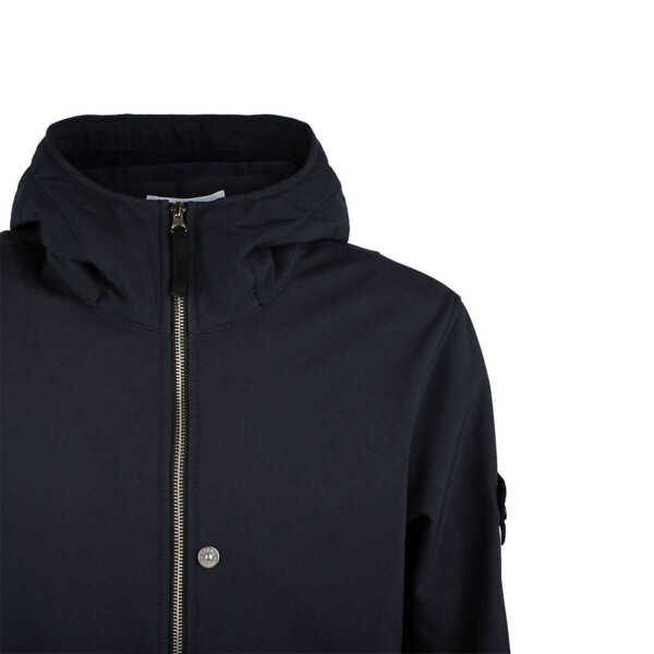 Geci Stone Island Stone Island Lightweight Hooded Jacket Made Of Blue Technical Material BLUE Barbati (BM 19244172) 3