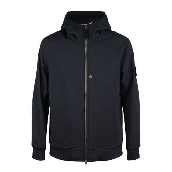 Geci Stone Island Stone Island Lightweight Hooded Jacket Made Of Blue Technical Material BLUE Barbati (BM 19244172) 1
