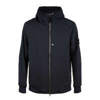 Geci Stone Island Lightweight Hooded Jacket Made Of Blue Technical Material Barbati