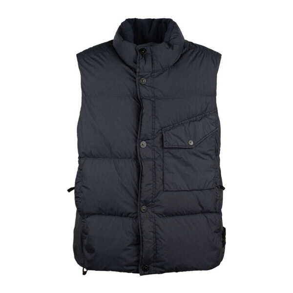 Geci Stone Island Stone Island Blue Lightweight Nylon Reps Down Vest BLUE Barbati (BM 19244301) 1