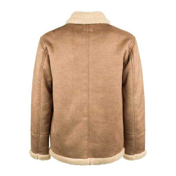 Geci Mc2 Saint Barth MC2 Saint Barth Eco-Shearling Jacket BROWN Barbati (BM 19244349) 2