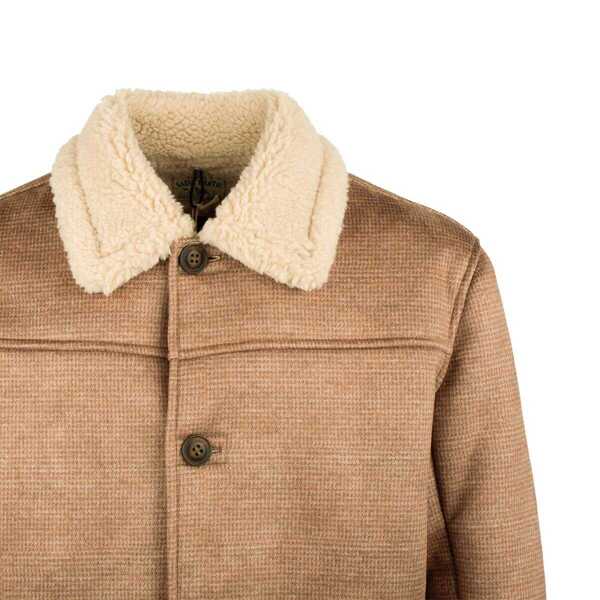 Geci Mc2 Saint Barth MC2 Saint Barth Eco-Shearling Jacket BROWN Barbati (BM 19244349) 3