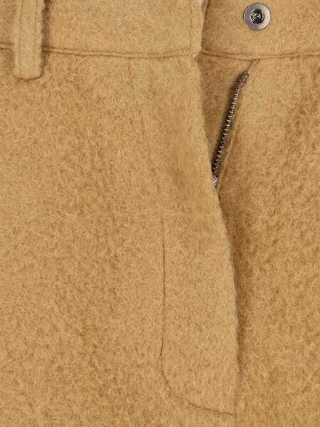 Pantaloni casual LOW CLASSIC Low Classic Trousers Beige Femei (BM 19244379) 3