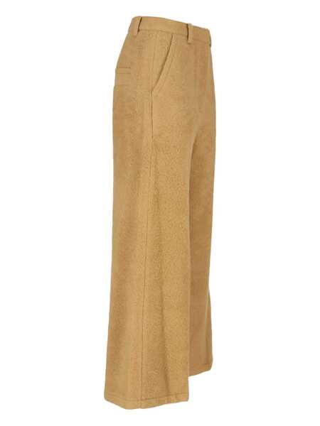Pantaloni casual LOW CLASSIC Low Classic Trousers Beige Femei (BM 19244379) 5