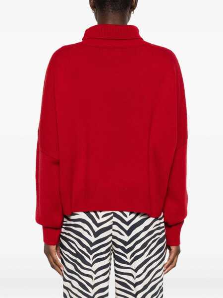 Pulovere LOULOU DE SAISON Loulou De Saison Red Turtleneck Sweater Loulou De Saison RED Femei (BM 19244430) 4