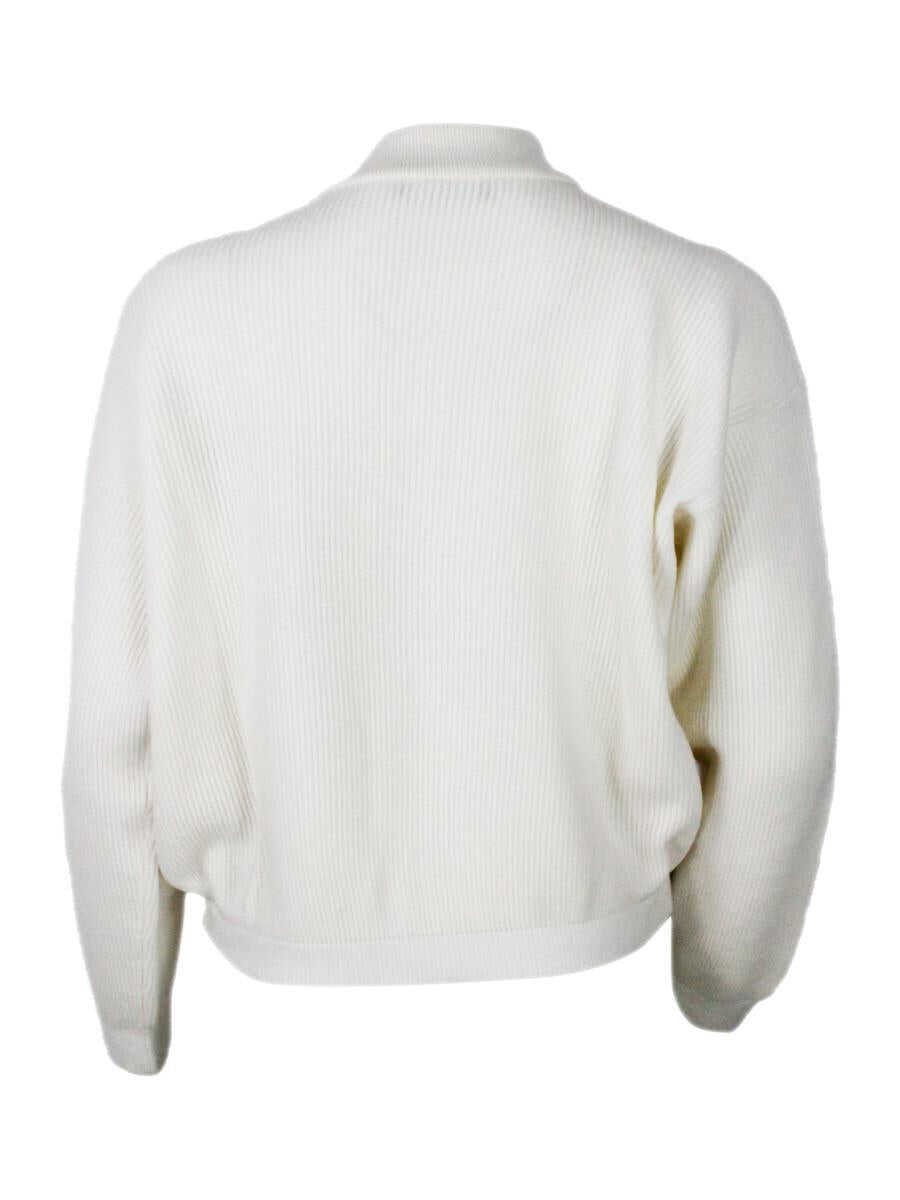 Pulovere Fabiana Filippi Fabiana Filippi Sweaters WHITE Femei (BM 19244529) 3