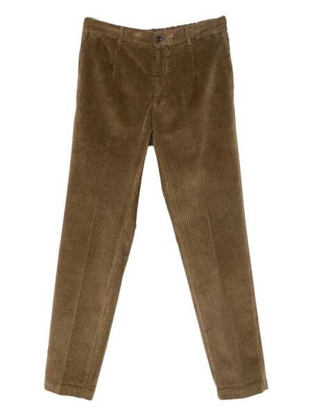 Pantaloni MICHAEL COAL Michael Coal Brown Corduroy Trousers BROWN Barbati (BM 19244535) 1