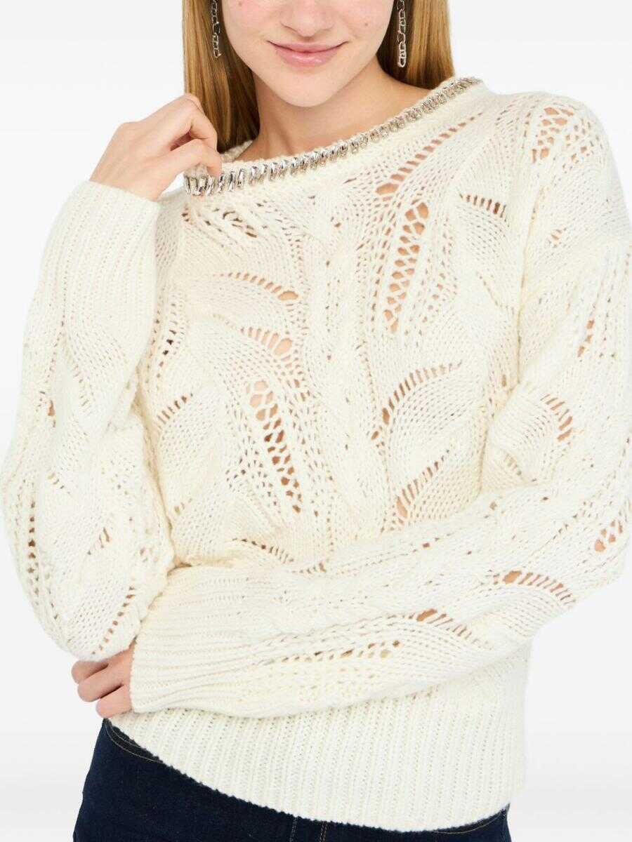 Pulovere Liu Jo Liu Jo Sweaters WHITE Femei (BM 19244601) 4