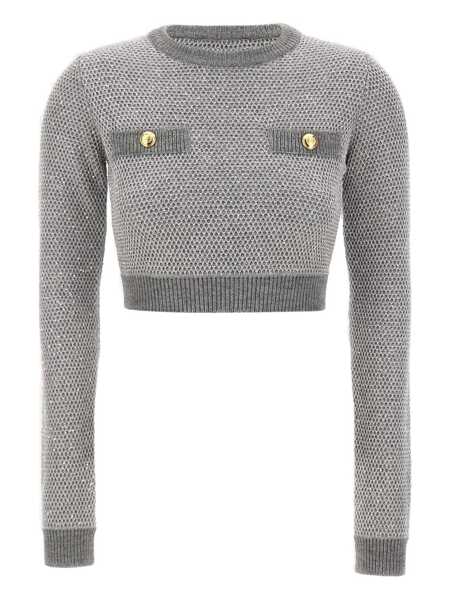 Pulovere Elisabetta Franchi Elisabetta Franchi Sweater With Sequins GREY Femei (BM 19244673) 1