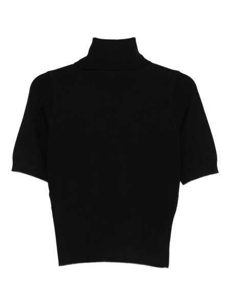 Pulovere SEVENTY Seventy Sparkling Rhinestone Details Turtleneck Black Femei (BM 19244703) 2