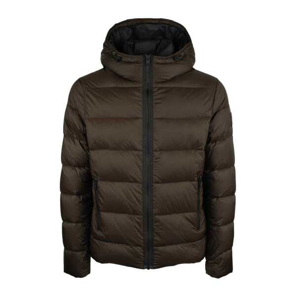 Geci de iarna Fay Fay Calandered Poplin Double Front Down Jacket BROWN Barbati (BM 19244790) 1