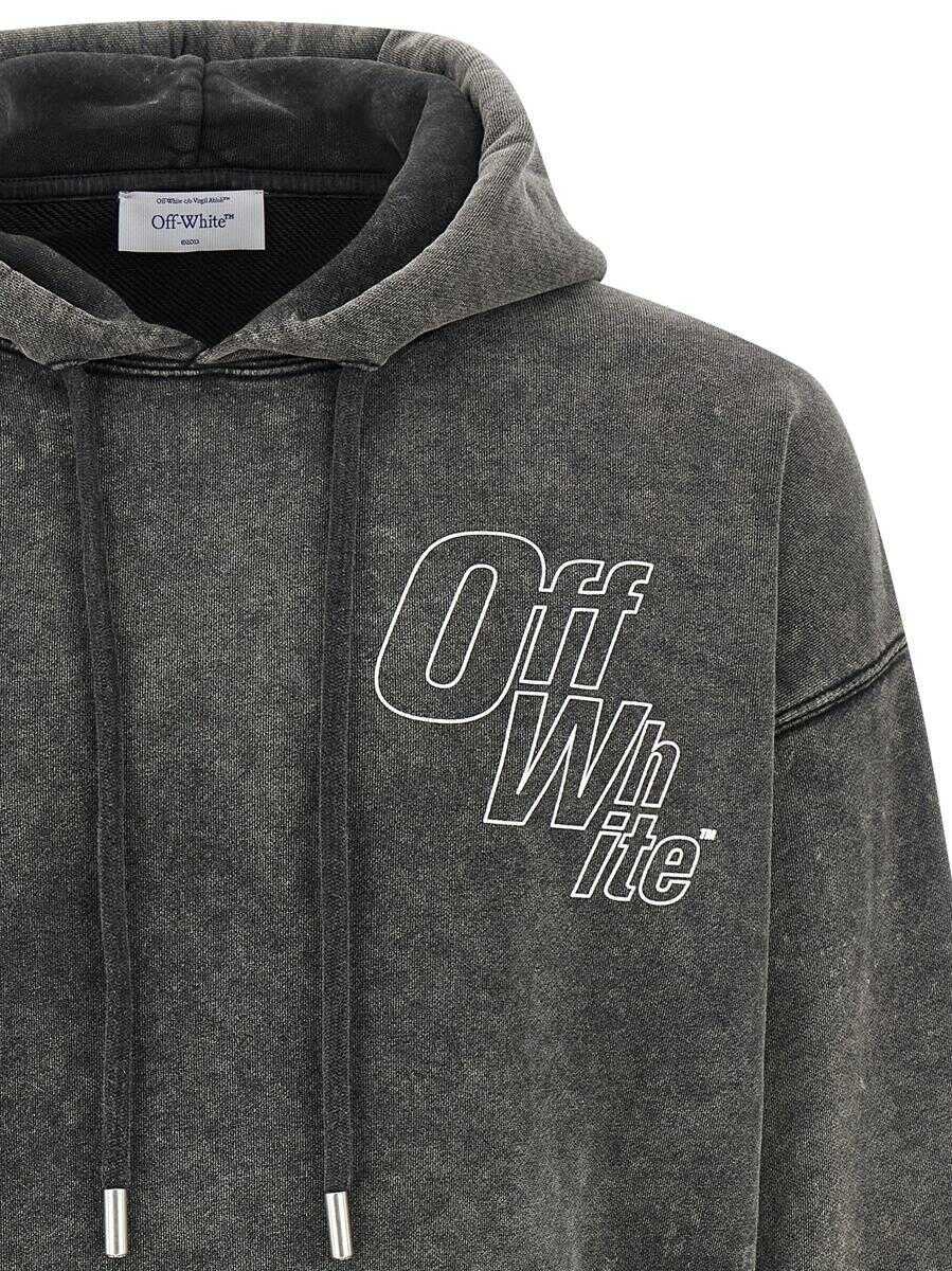 Bluze de trening Off-White Off-White Outline Arrow Skate Hoodie GRAY Barbati (BM 19244838) 3