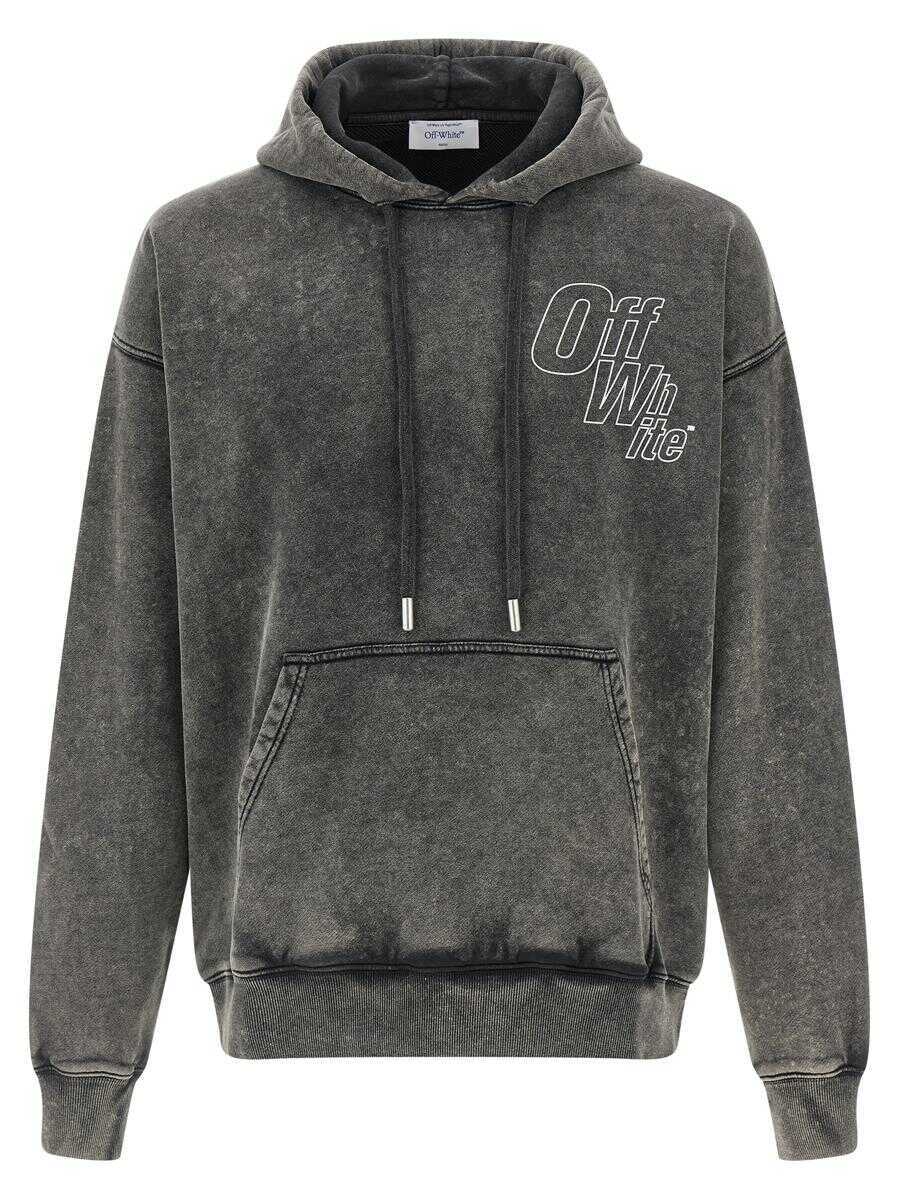 Bluze de trening Off-White Off-White Outline Arrow Skate Hoodie GRAY Barbati (BM 19244838) 1