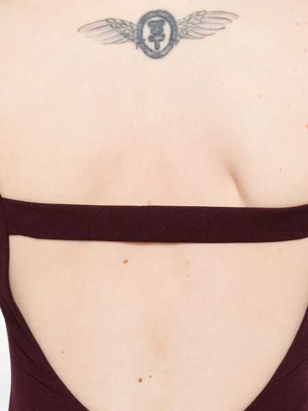 Rochii SOLACE LONDON Bordeaux Long Dress With Square Neckline And Cut Out On The Back In Fabric Woman Red Femei (BM 19244886) 5