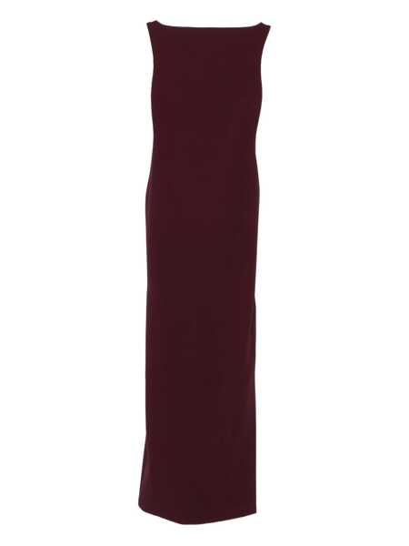 Rochii SOLACE LONDON Bordeaux Long Dress With Square Neckline And Cut Out On The Back In Fabric Woman Red Femei (BM 19244886) 1